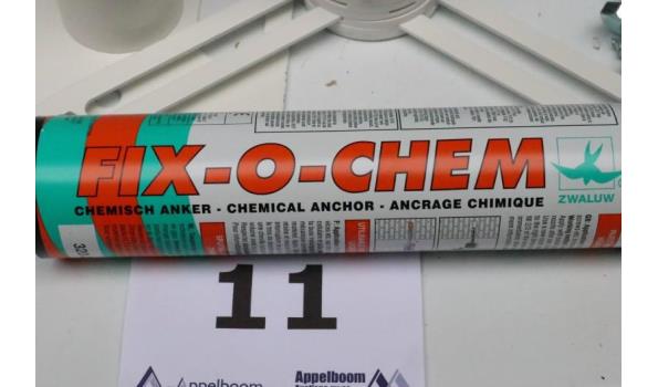 chemische ankerset best uit 7 fix-o-chem kitspuiten, bouten,